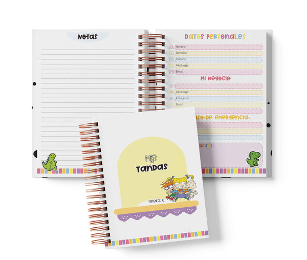 Libreta de Tandas 11 Participantes - Rugrats