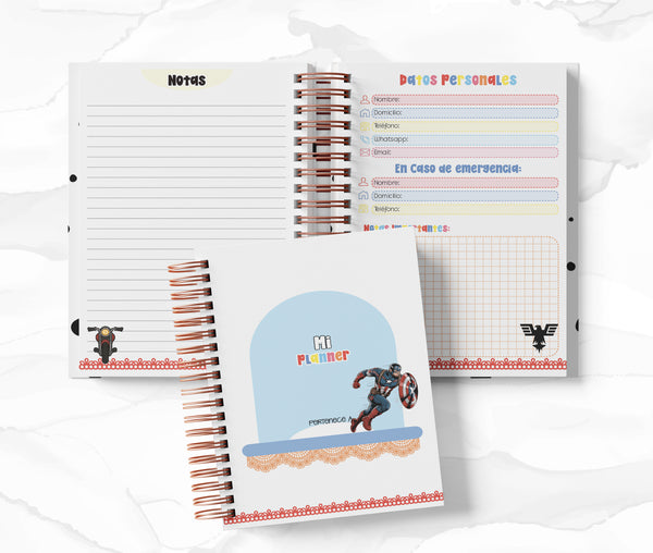 Planner Diario - Capitán América