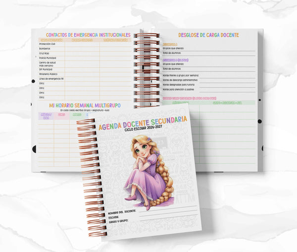 Agenda Secundaria - Rapunzel