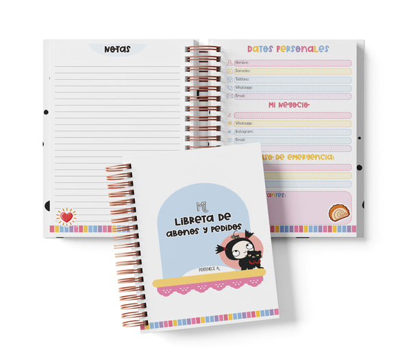 Libreta de Abonos y Pedidos - Pucca