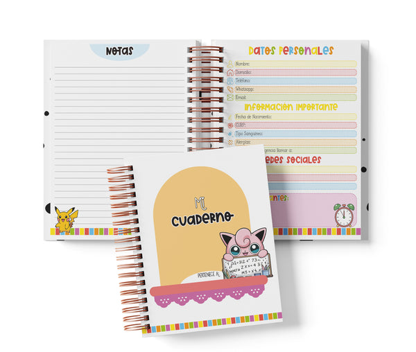 Cuaderno Media Carta - Pokémon
