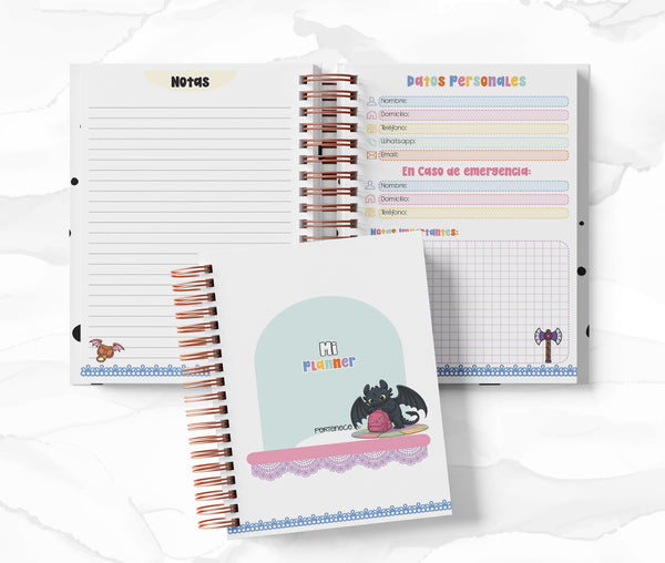 Planner 2 Días por Página - Cómo Entrenar a tu Dragón