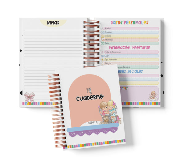 Cuaderno Medio Oficio - Precious Moments
