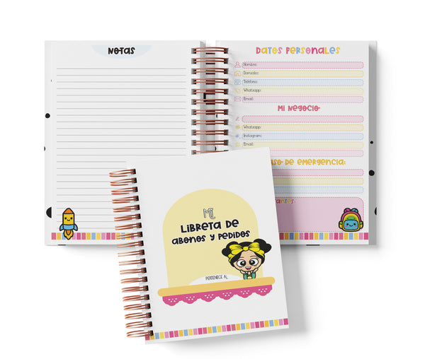 Libreta de Abonos y Pedidos - Meryta