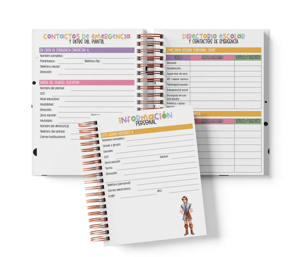 Agenda Preescolar MO - Rapunzel