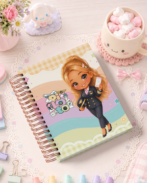 Pack de Portadas Piloto  Sobrecargo  Aeromoza - Sweet Rainbow