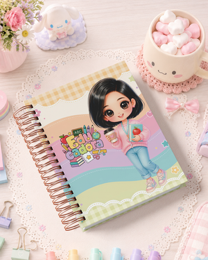 Pack de Portadas Educadora  Docente de Preescolar - Sweet Rainbow