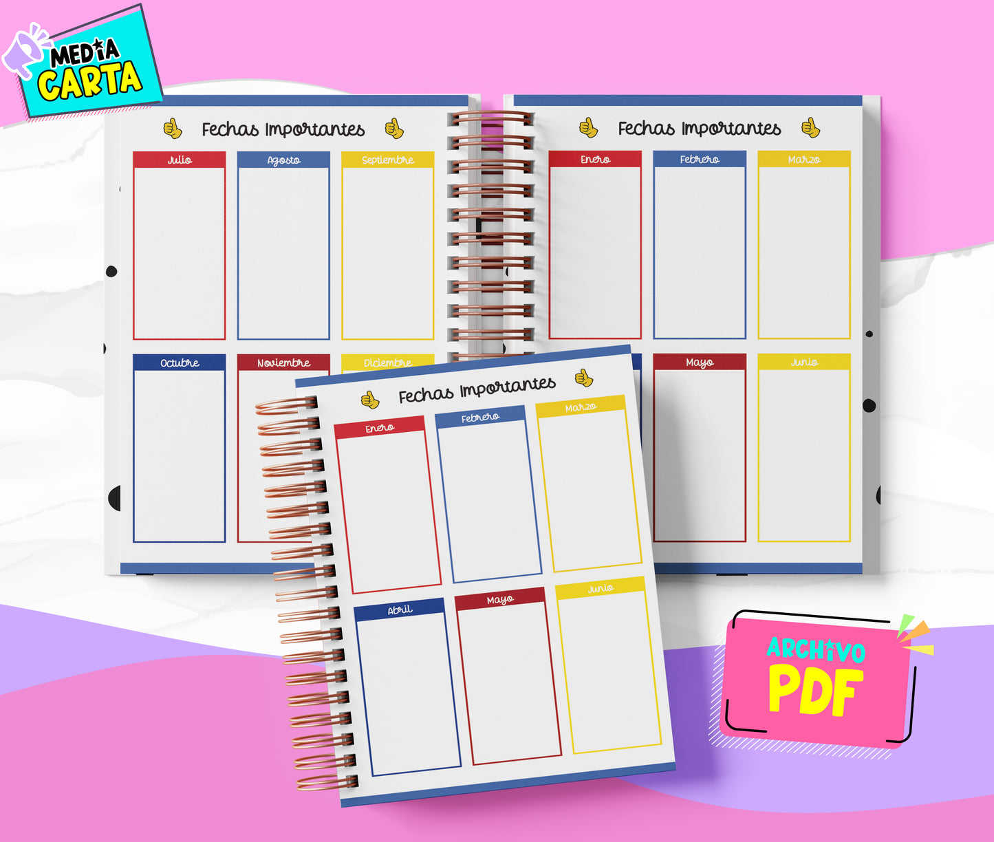 Agenda Diaria 2026 de Superman (PDF no editable) – Día por Página – Media Carta 14×21.5 cm – Español