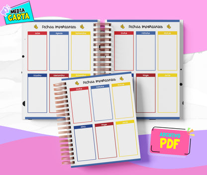 Agenda Diaria 2026 de Superman (PDF no editable) – Día por Página – Media Carta 14×21.5 cm – Español