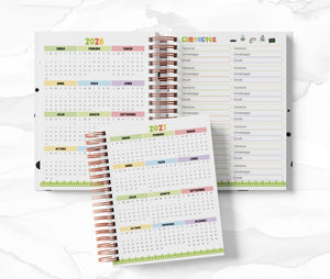 Planner Diario con Horario cada 30 Min - Hulk