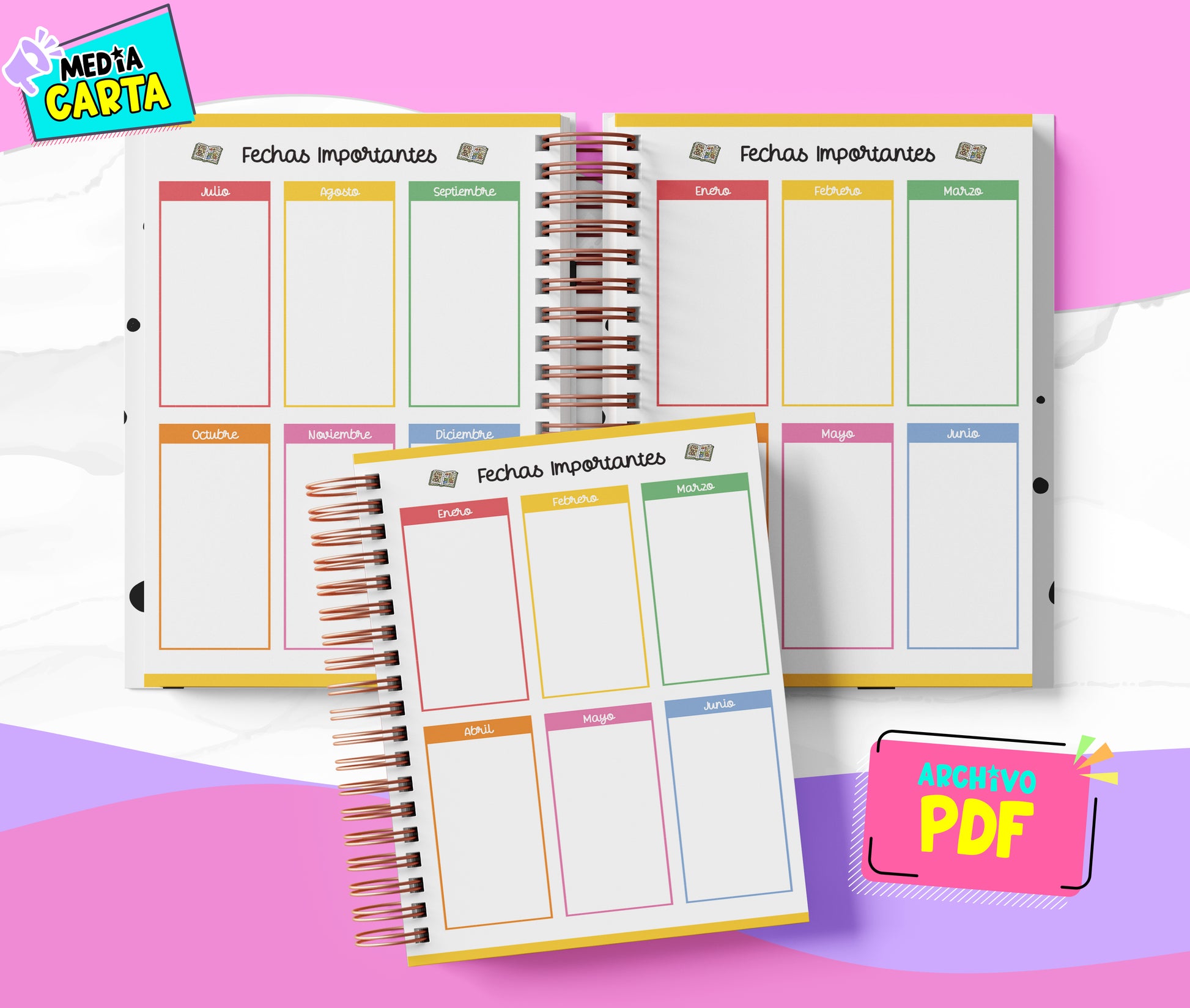 Agenda Diaria 2026 de Crayon Shin Chan (PDF no editable) – Día por Página – Media Carta 14×21.5 cm – Español