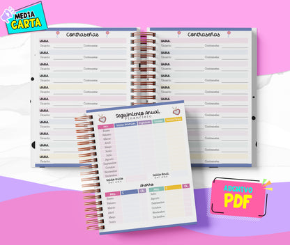 Agenda Diaria 2026 de Taylor Swift (PDF no editable) – Día por Página – Media Carta 14×21.5 cm – Español