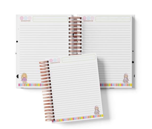 Cuaderno Media Carta - Cute Dolls