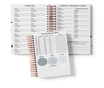 Agenda Semanal Digital 2026–2027 en Español • Formato Horizontal • Minimalista Azul • Media Carta 14×21.5 cm / 5.5×8.5 in • PDF 224 páginas
