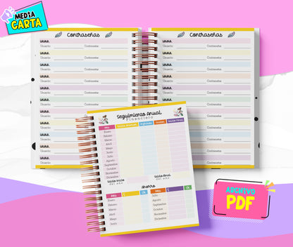 Agenda Diaria 2026 de Sailor Moon (PDF no editable) – Día por Página – Media Carta 14×21.5 cm – Español