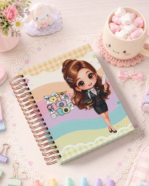 Pack de Portadas Piloto  Sobrecargo  Aeromoza - Sweet Rainbow