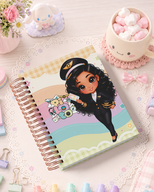 Pack de Portadas Piloto  Sobrecargo  Aeromoza - Sweet Rainbow