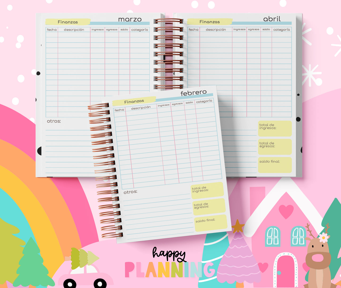 Agenda de Citas 2026 Sin Hora – 1 Día por Página | Imprimible PDF