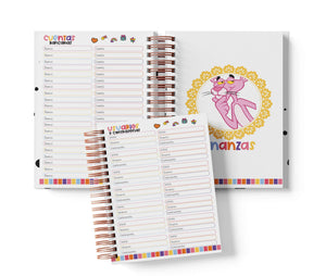Libreta de Tandas 21 Participantes - Pantera Rosa