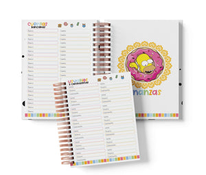 Libreta de Tandas 11 Participantes - Los Simpsons