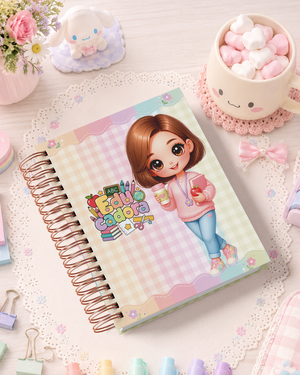 Pack de Portadas Educadora  Docente de Preescolar - Sweet Rainbow