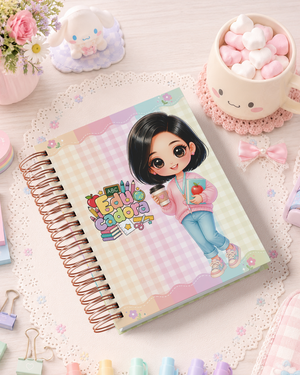 Pack de Portadas Educadora  Docente de Preescolar - Sweet Rainbow