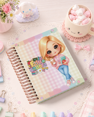 Pack de Portadas Educadora  Docente de Preescolar - Sweet Rainbow