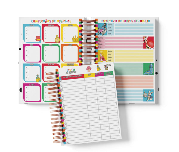 Agenda Primaria Medio Oficio - Alicia en el País de las Maravillas