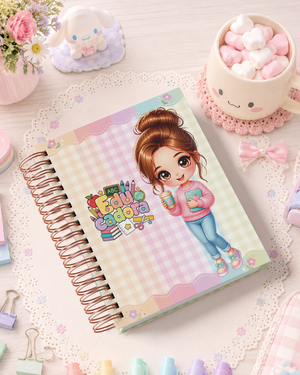 Pack de Portadas Educadora  Docente de Preescolar - Sweet Rainbow