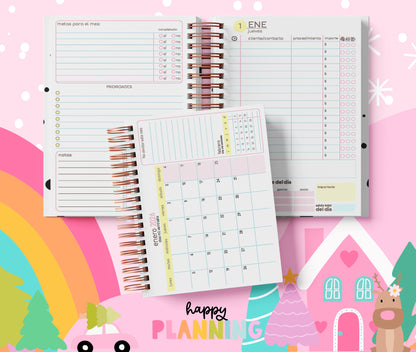 Agenda de Citas 2026 Sin Hora – 1 Día por Página | Imprimible PDF