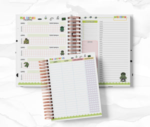 Planner Diario con Horario cada 30 Min - Hulk
