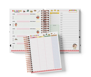 Planner Diario con Horario - Shin-chan