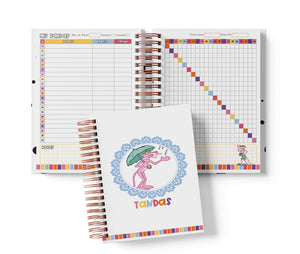 Libreta de Tandas 21 Participantes - Pantera Rosa