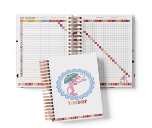 Libreta de Tandas 21 Participantes - Pantera Rosa