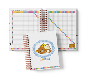Libreta de Tandas 25 Participantes - Rilakkuma