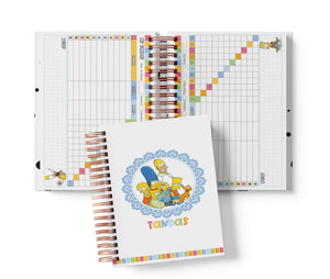 Libreta de Tandas 11 Participantes - Los Simpsons