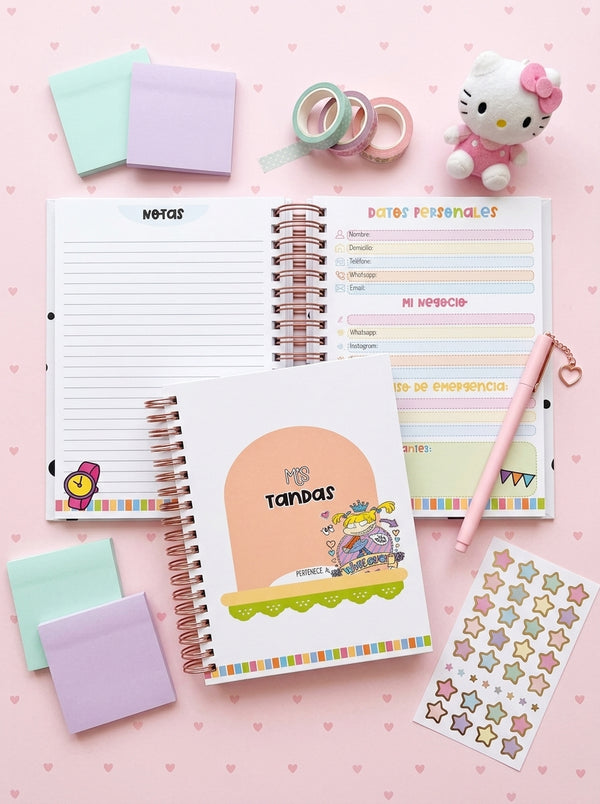Libreta de Tandas 25 Participantes - Angélica Pickles