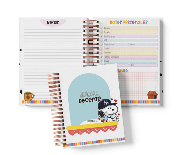 Bitácora Docente - Peanuts (Snoopy & Charlie Brown)