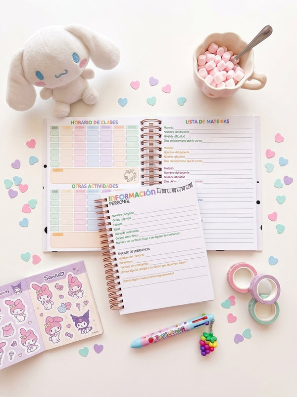 Agenda Estudiantes 2 Días por Página Ciclo 26-27 - Tiana - La Princesa y el Sapo