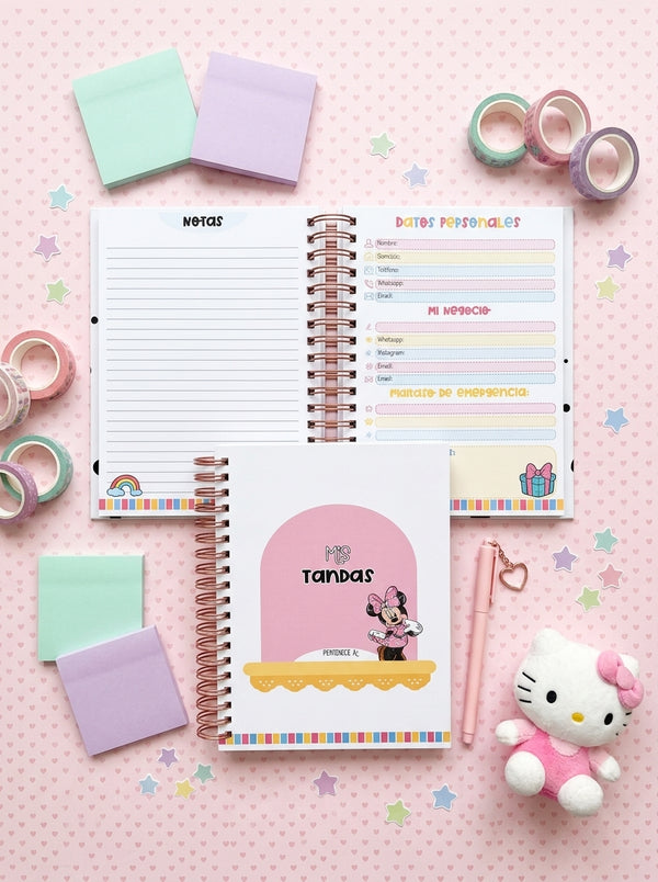 Libreta de Tandas 25 Participantes - Minnie Mouse