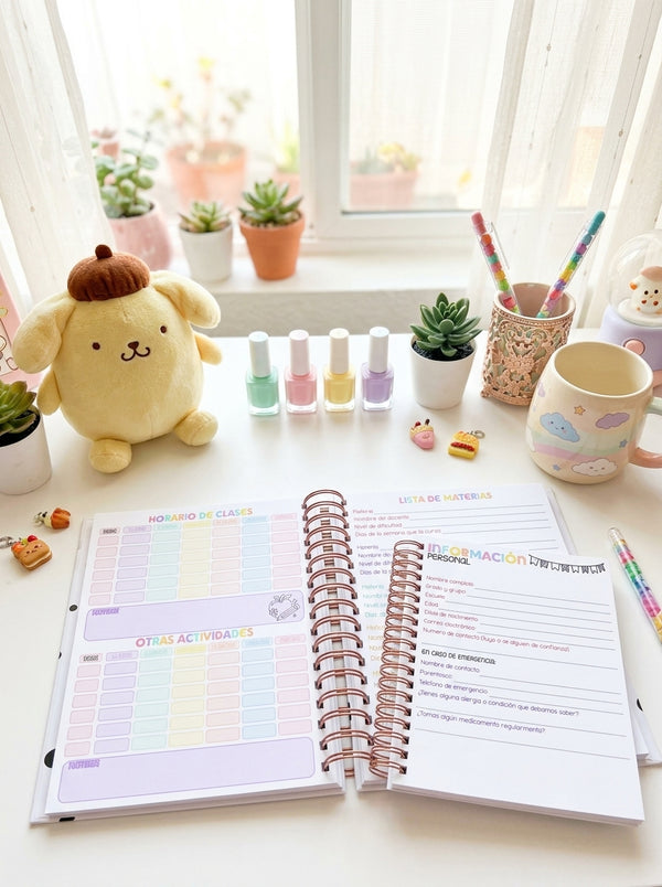 Agenda Estudiantes 2 Días por Página Ciclo 26-27 - Little Twin Stars