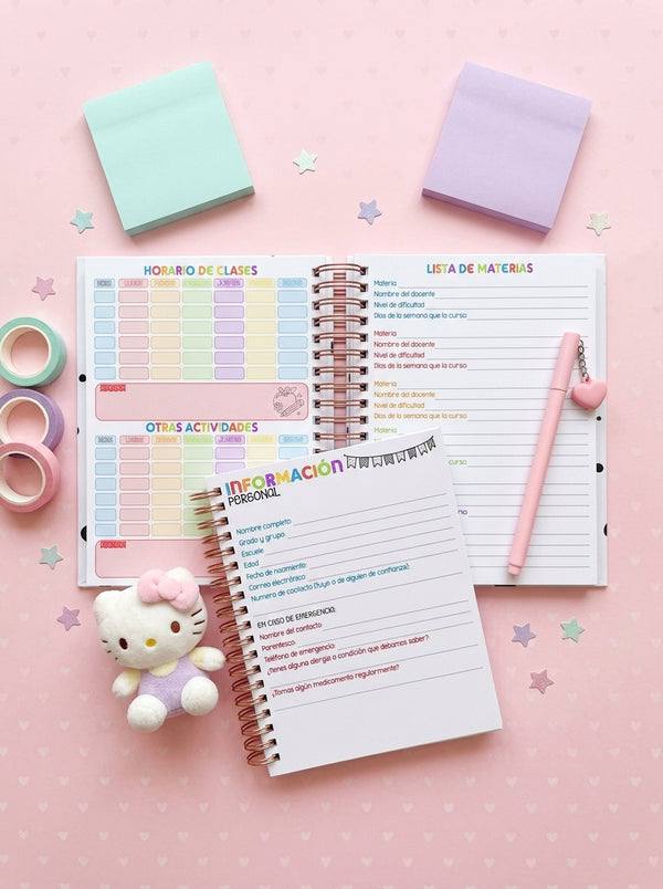Agenda Estudiantes 2 Días por Página Ciclo 26-27 - Tortugas Ninja