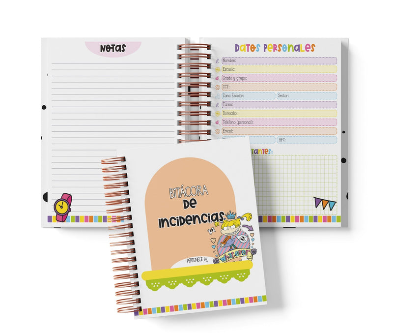 Libreta de Incidencias 100 Folios - Angélica Pickles
