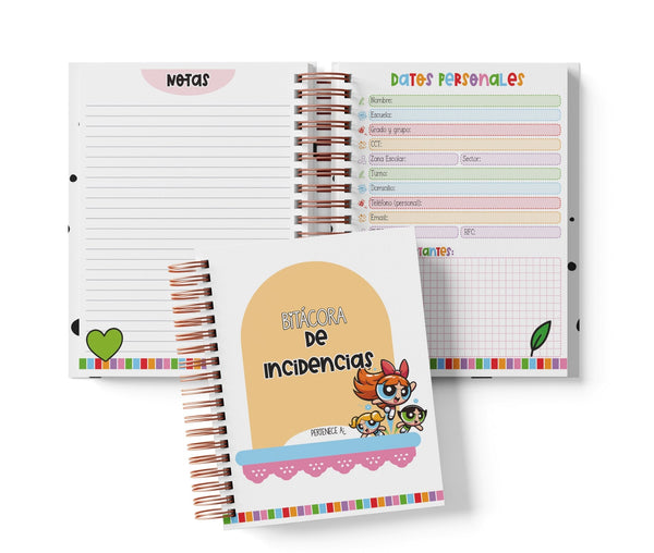 Libreta de Incidencias 100 Folios - Chicas Superpoderosas