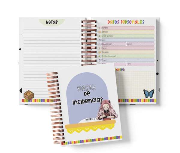 Libreta de Incidencias 100 Folios - Demon Slayer