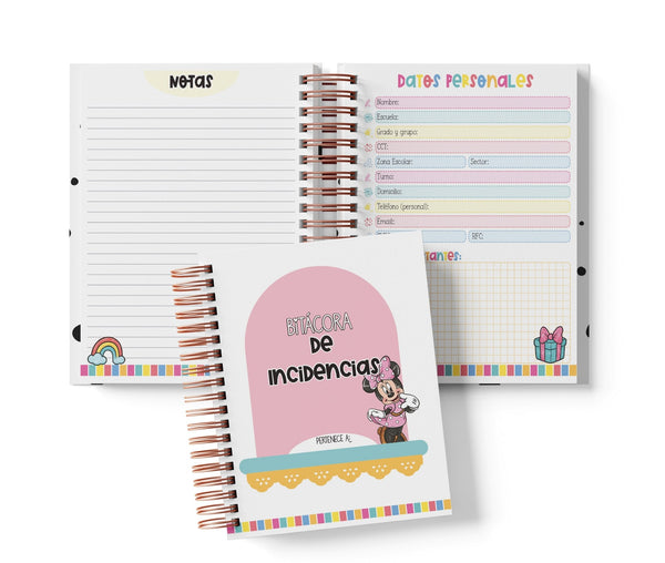 Libreta de Incidencias 100 Folios - Minnie Mouse