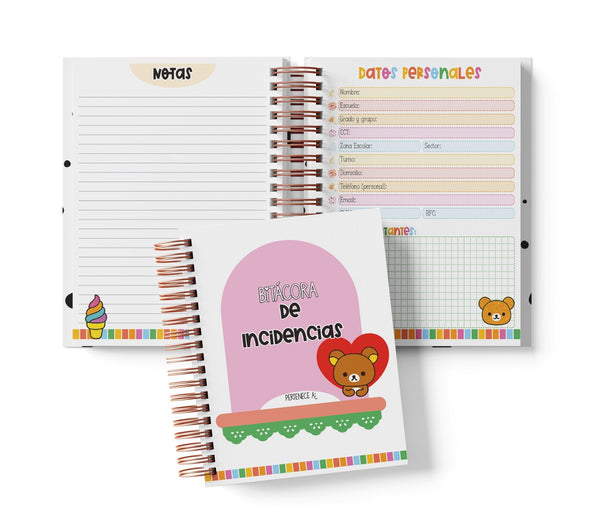 Libreta de Incidencias 100 Folios - Rilakkuma