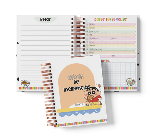 Libreta de Incidencias 100 Folios - Shin-chan
