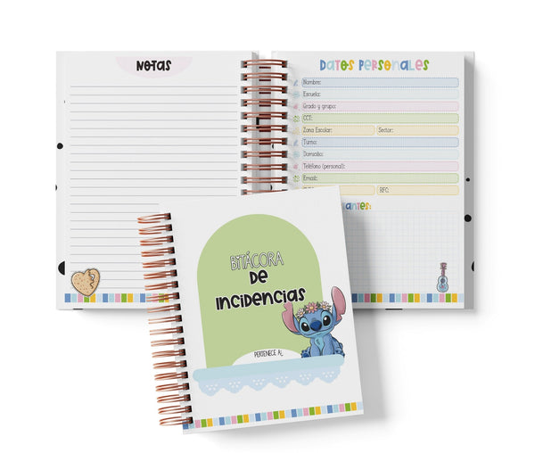 Libreta de Incidencias 100 Folios - Stitch