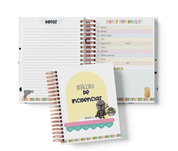 Libreta de Incidencias 100 Folios - The Mandalorian